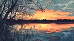 Image of sunset for long-term solution for anxiety page.