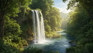 Image of waterfall for toxic relationships and how to be free page on InnerPeaceNow.com 