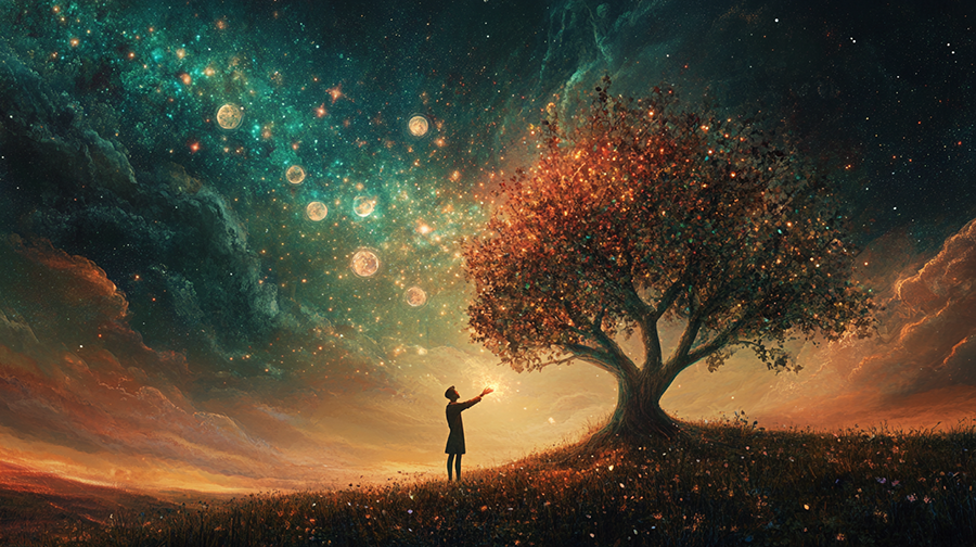 gratitude image on innerpeacenow.com of person looking up at tree gratitude image on innerpeacenow.com of person looking up at tree