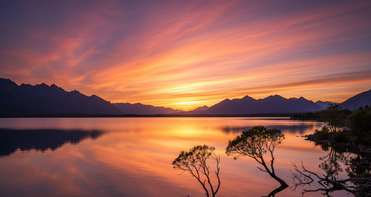 image of sunset for how to be non-judgemental of negative thoughts page on InnerPeaceNow.com