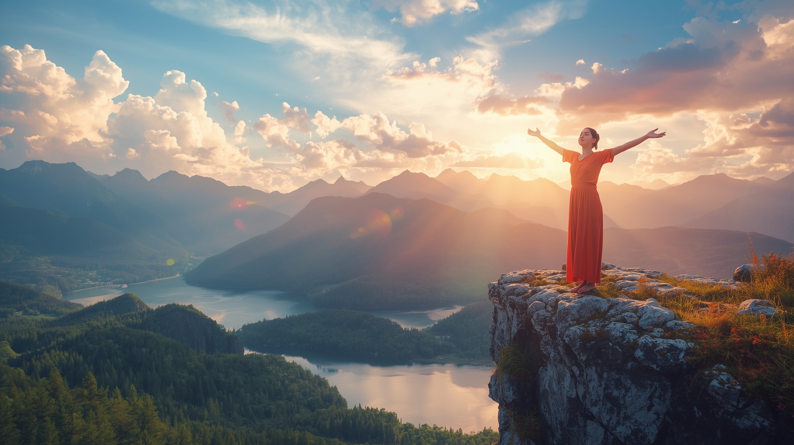 Image of woman on mountain for spiritual awakening page on InnerPeaceNow.com Image of woman on mountain for spiritual awakening page on InnerPeaceNow.com