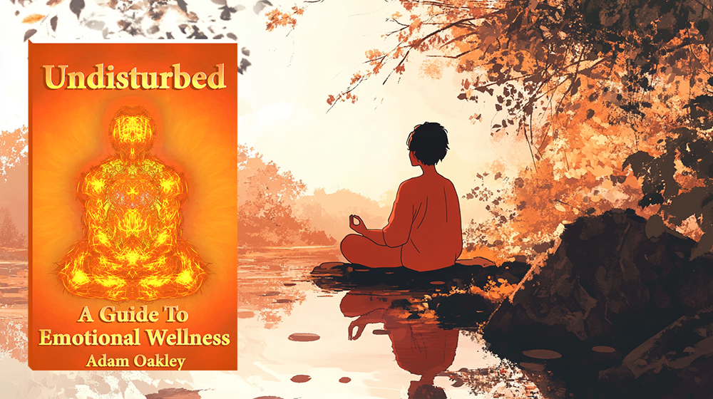 cover of "Undisturbed: A Guide To Emotional Wellness" by Adam Oakley